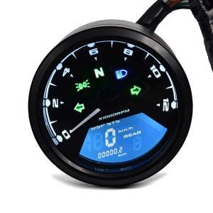 Motorrad Tachometer LCD Digital Drehzahlmesser Analog Zaddox TM1_1